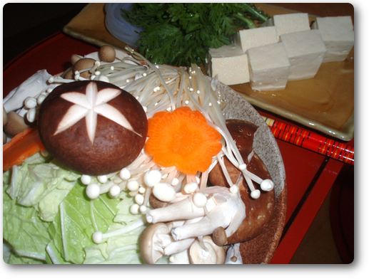 群馬県の新鮮野菜がおいしいすき焼き野菜たっぷり